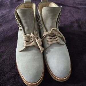 Alden X J Crew Mint Suede Boots